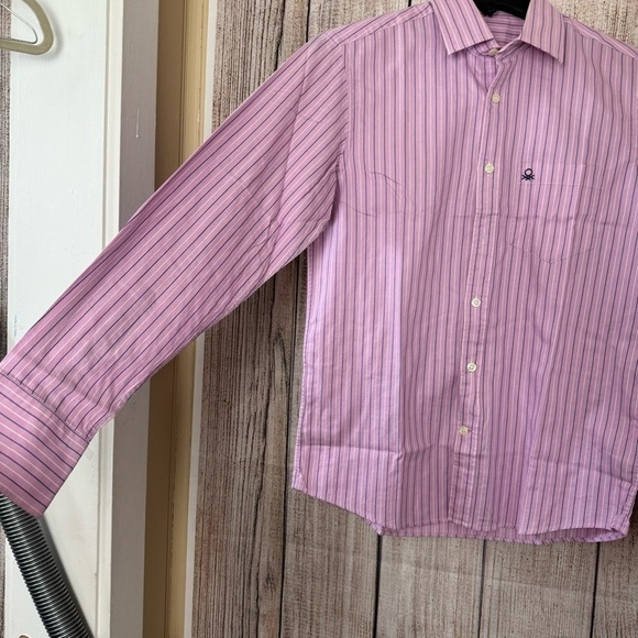 Stile Benneton Mens button up shirt size Small - Picture 3 of 10